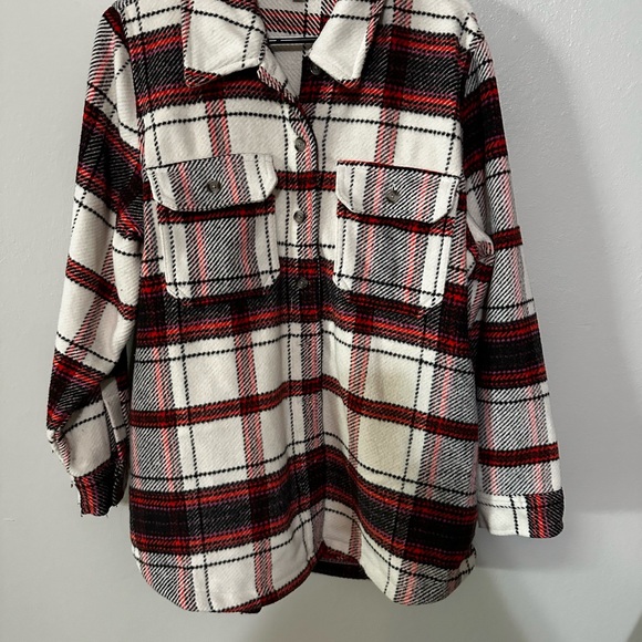 Universal Thread Plaid Shacket - Size large - Picture 3 of 12
